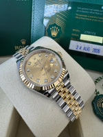 Load image into Gallery viewer, Rolex Datejust 28mm 279173 2026 Champagne Diamond Dial Jubilee