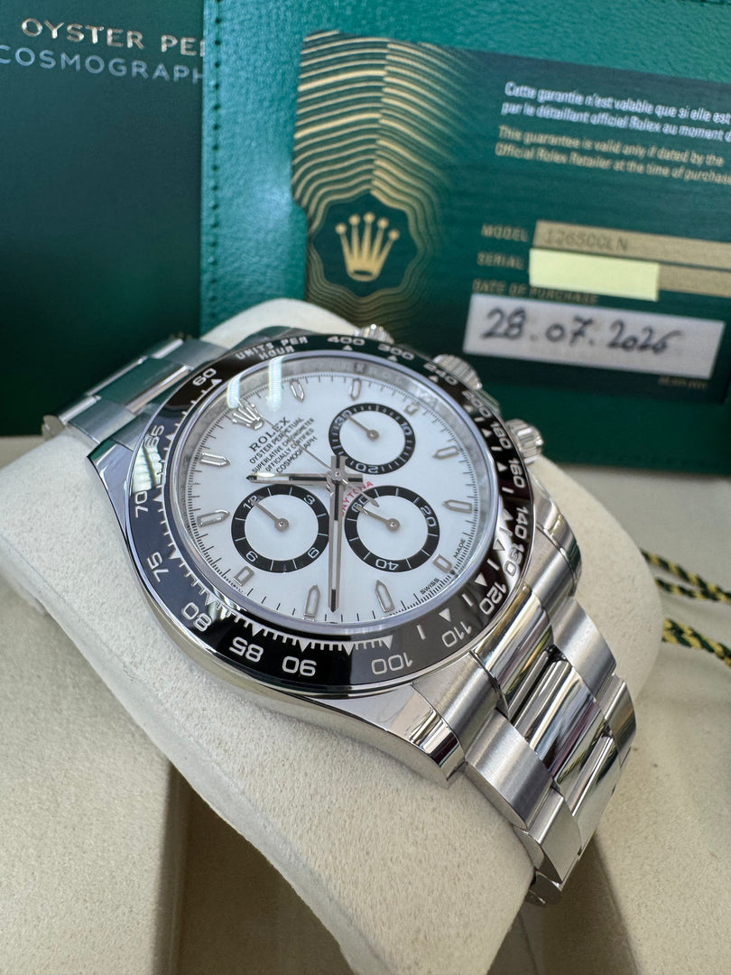 Rolex Daytona 126500LN 2026 "Panda" New Release Wood Card