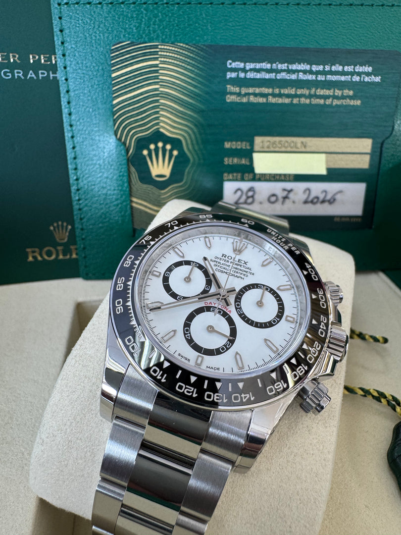 Rolex Daytona 126500LN 2026 "Panda" New Release Wood Card