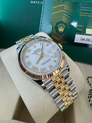 Rolex Datejust 36mm 126233 2026 White Roman Dial