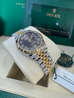 Load image into Gallery viewer, Rolex Datejust 31mm 278273 2024 Dark Grey VI Diamond Dial Jubilee
