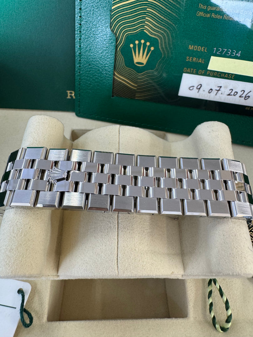Rolex Land-Dweller 40mm 127334 2026 Silver Honeycomb Dial