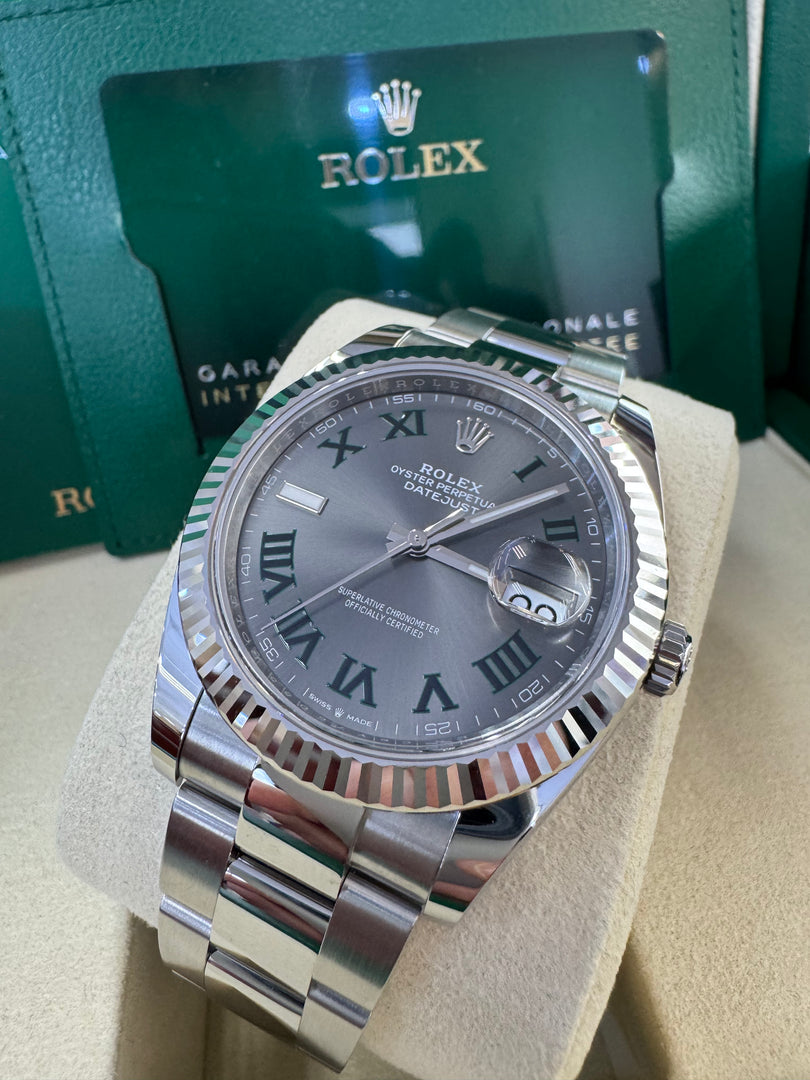 Rolex Datejust 41mm 126334 2025 Wimbeldon Dial Oyster