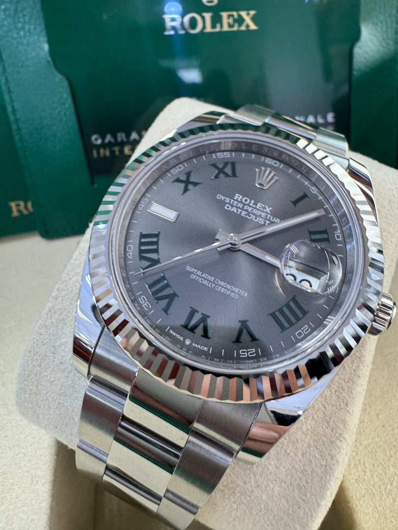 Rolex Datejust 41mm 126334 2025 Wimbeldon Dial Oyster