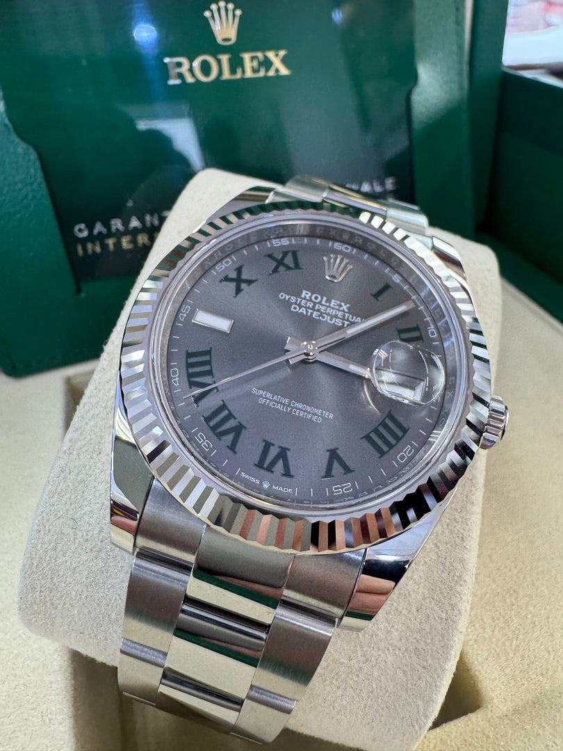 Rolex Datejust 41mm 126334 2025 Wimbeldon Dial Oyster