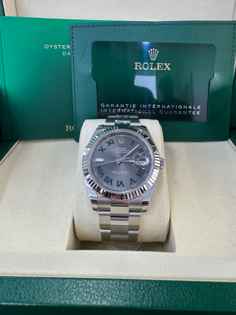 Rolex Datejust 41mm 126334 2025 Wimbeldon Dial Oyster