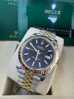 Load image into Gallery viewer, Rolex Datejust 41 Black Index Dial 126333 2025 Jubilee
