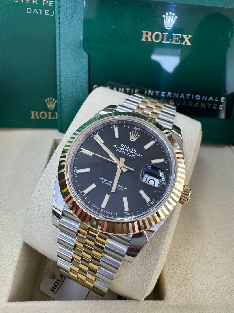 Rolex Datejust 41 Black Index Dial 126333 2025 Jubilee