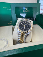 Load image into Gallery viewer, Rolex Datejust 41 Black Index Dial 126333 2025 Jubilee
