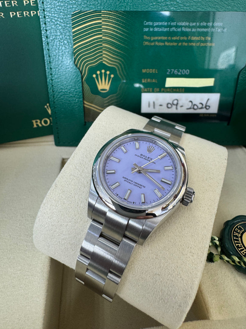 Rolex Oyster Perpetual 28mm 2026 Lavender Dial 276200