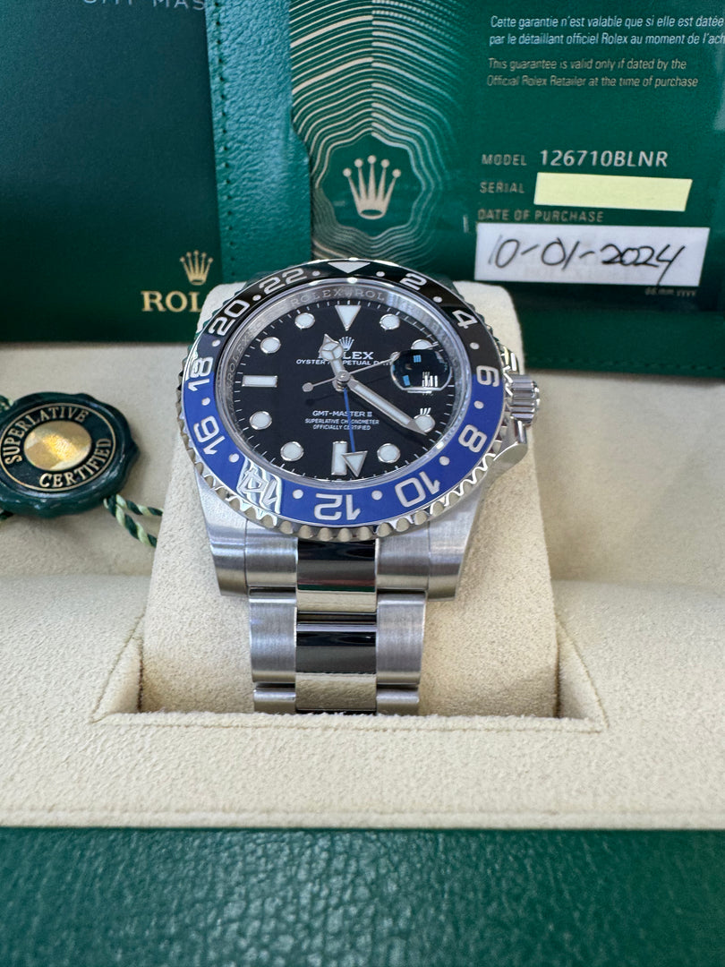 Rolex GMT-Master II "Batman" 2024 126710BLNR Oyster