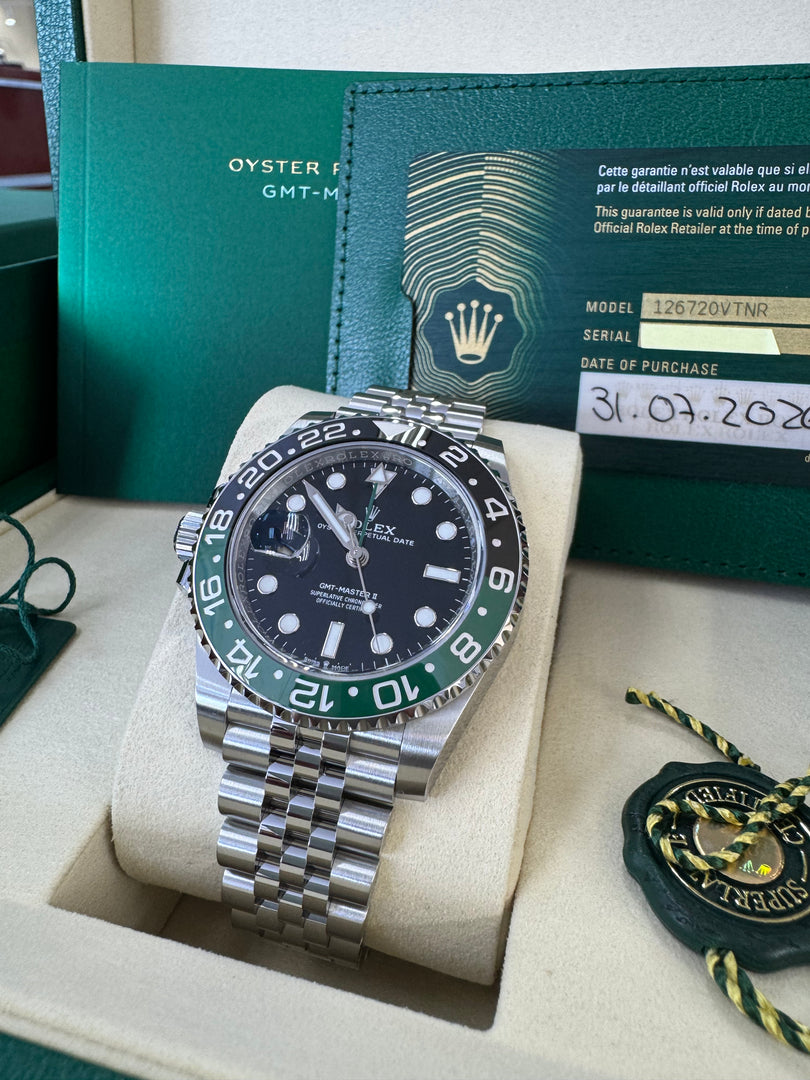Rolex GMT-Master II "Sprite" 2026 126720VTNR Jubilee New Wood Card