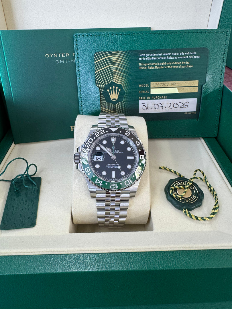 Rolex GMT-Master II "Sprite" 2026 126720VTNR Jubilee New Wood Card