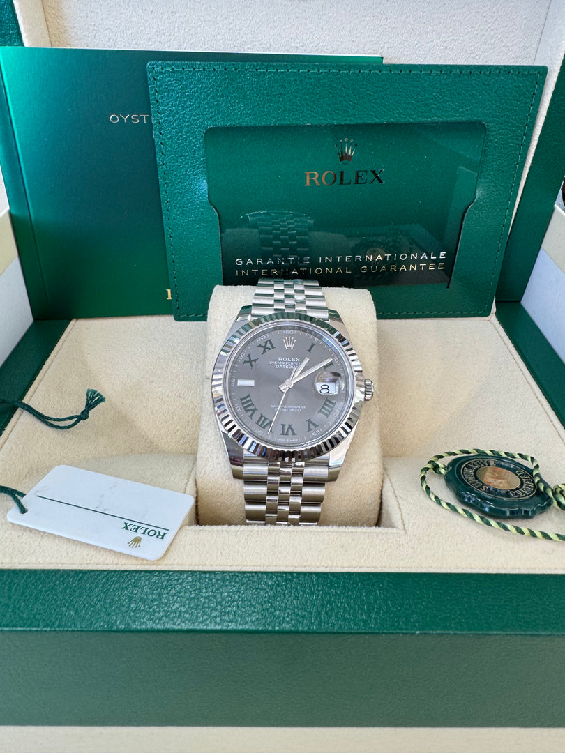 Rolex Datejust 41mm 126334 2024 Wimbeldon Dial Jubilee