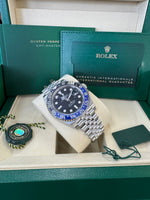 Load image into Gallery viewer, Rolex GMT-Master II "BatGirl" 2026 126710BLNR Jubilee WoodCard