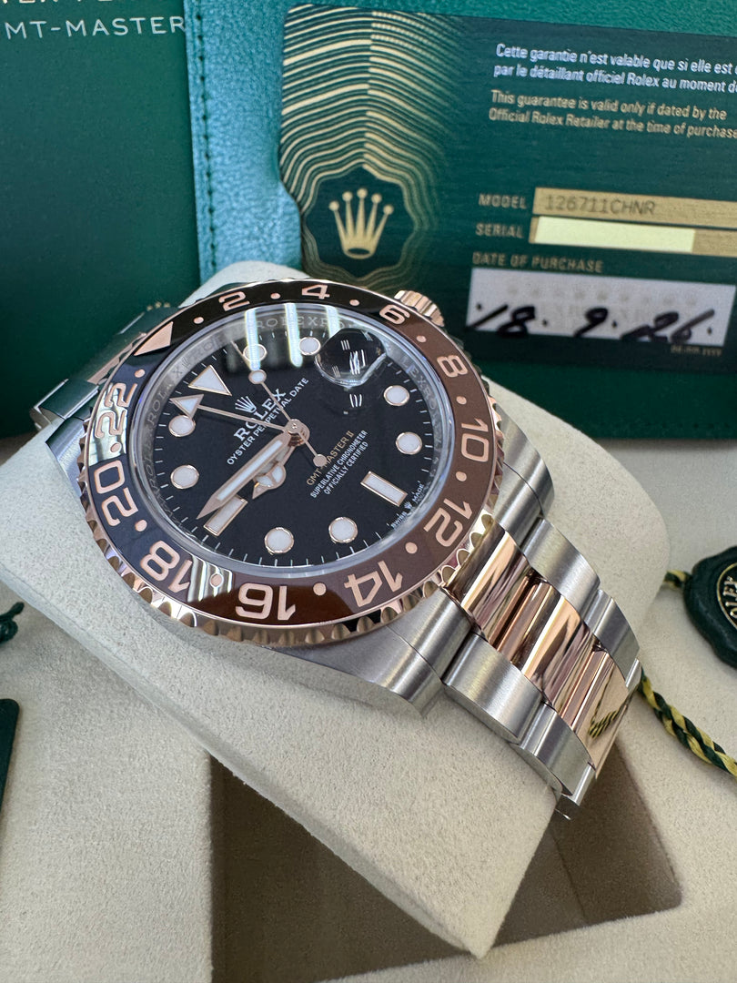 Rolex GMT-Master II "Rootbeer" 2026 126711CHNR Wood Card