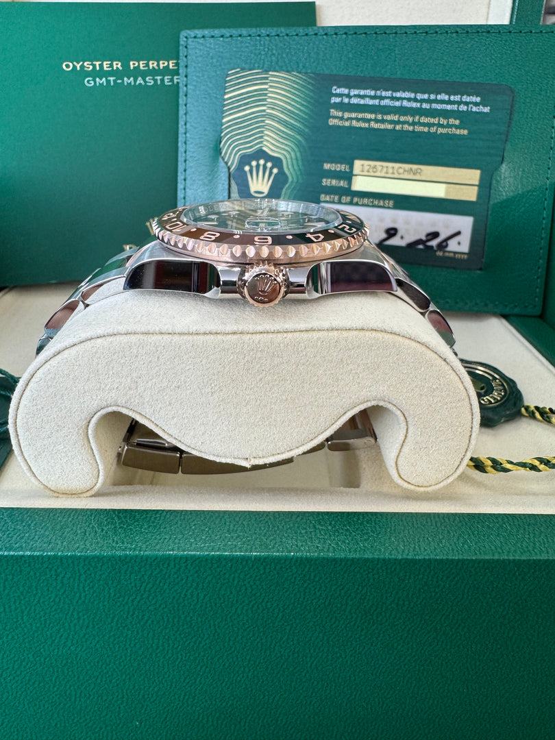 Rolex GMT-Master II "Rootbeer" 2026 126711CHNR Wood Card