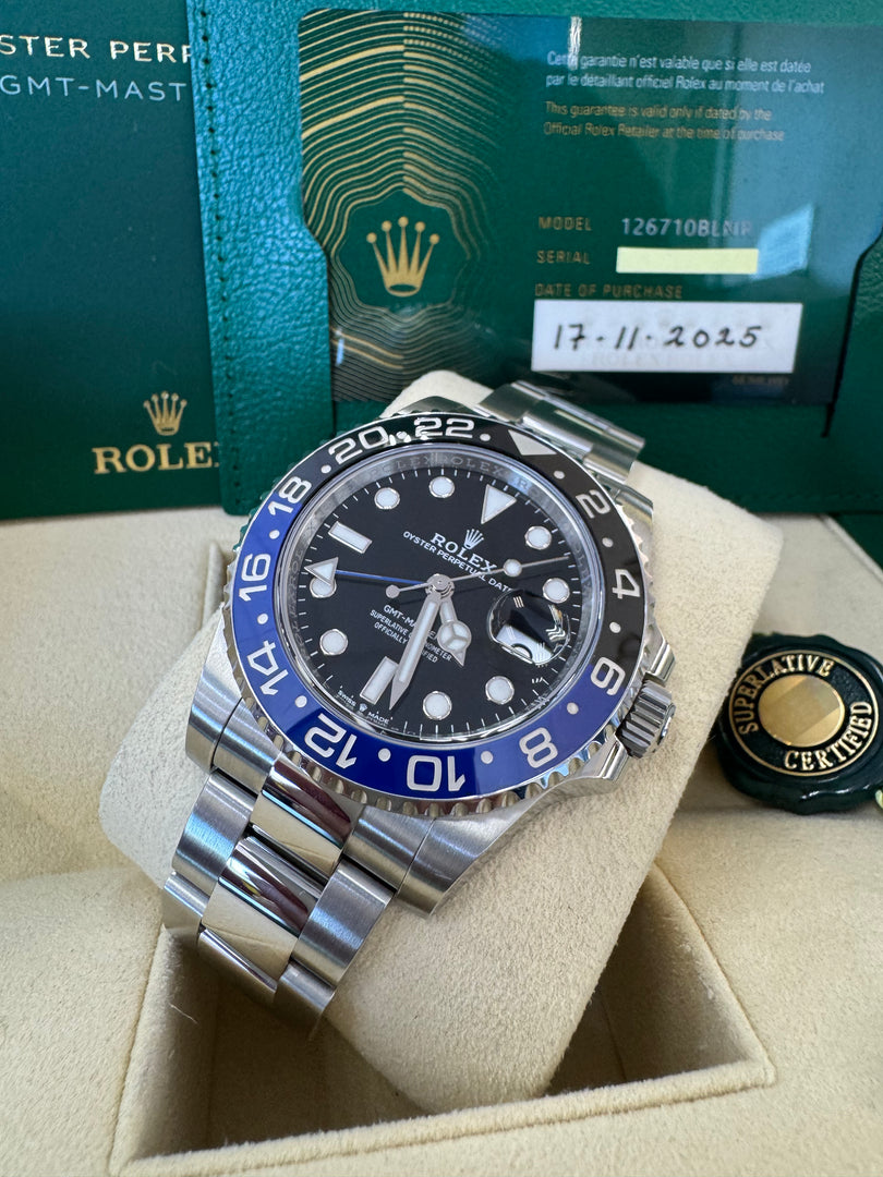 Rolex GMT-Master II "Batman" 2025 126710BLNR Oyster