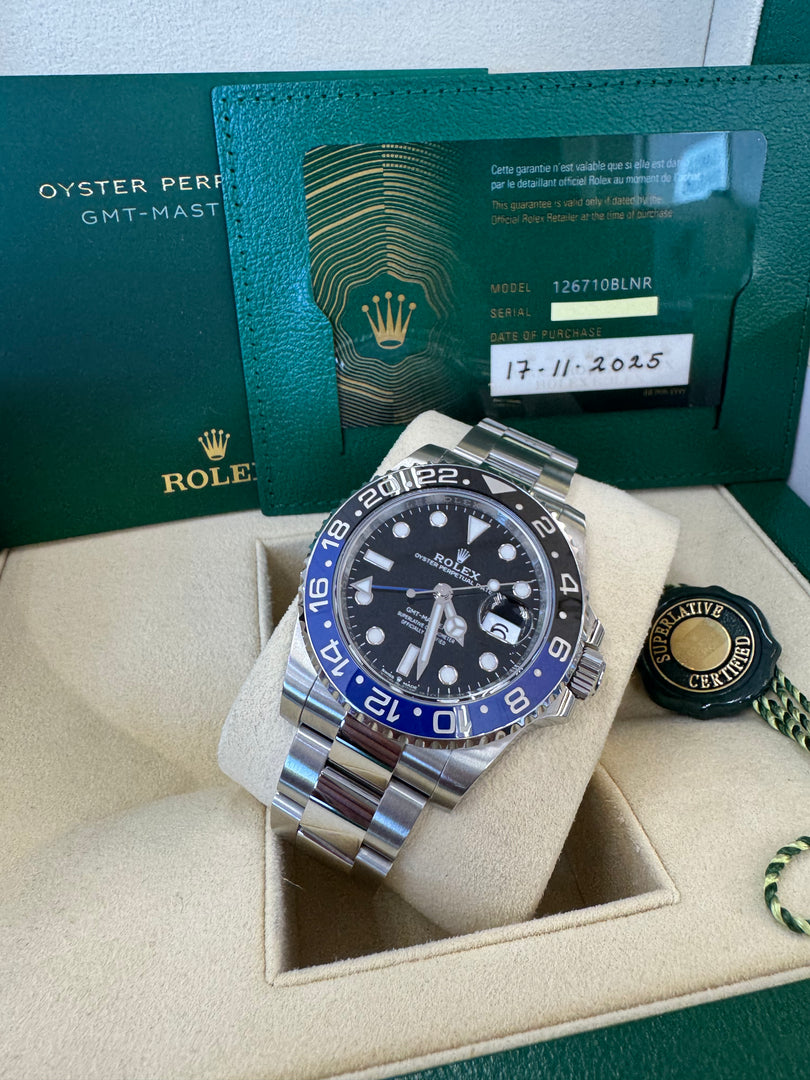 Rolex GMT-Master II "Batman" 2025 126710BLNR Oyster