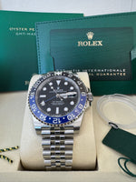Load image into Gallery viewer, Rolex GMT-Master II "BatGirl" 2026 126710BLNR Jubilee WoodCard