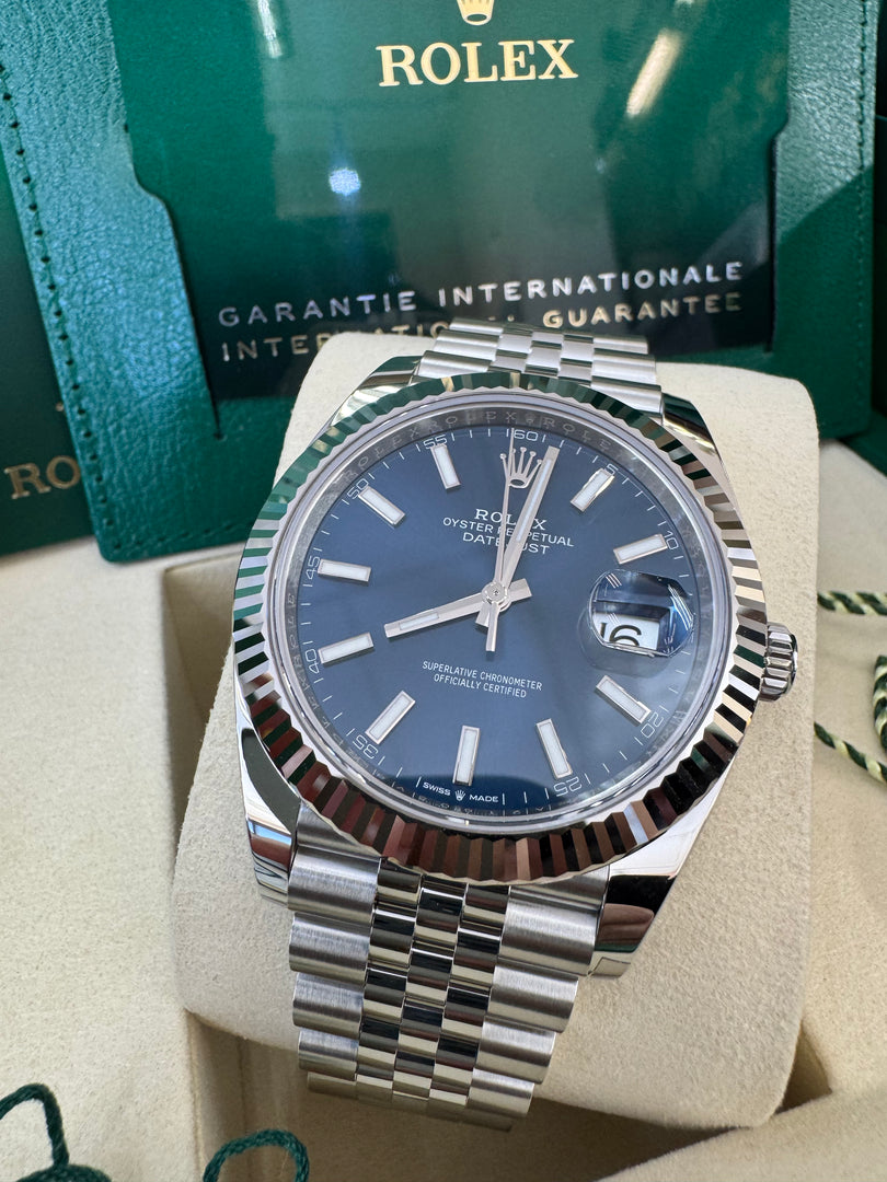 Rolex Datejust 41mm 126334 2026 Blue Index Dial Jubilee