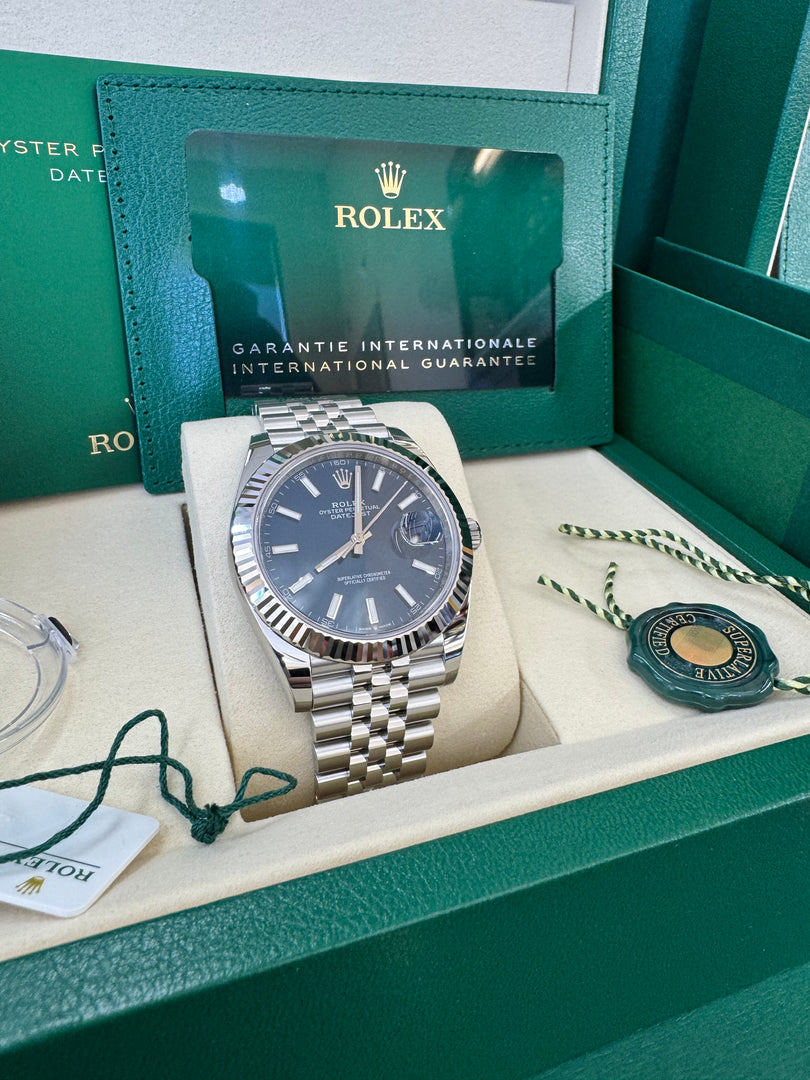 Rolex Datejust 41mm 126334 2026 Blue Index Dial Jubilee