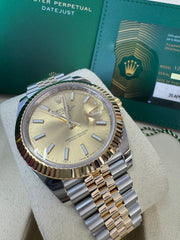 Rolex Datejust 41 Champagne Index Dial 126333 2024 Jubilee