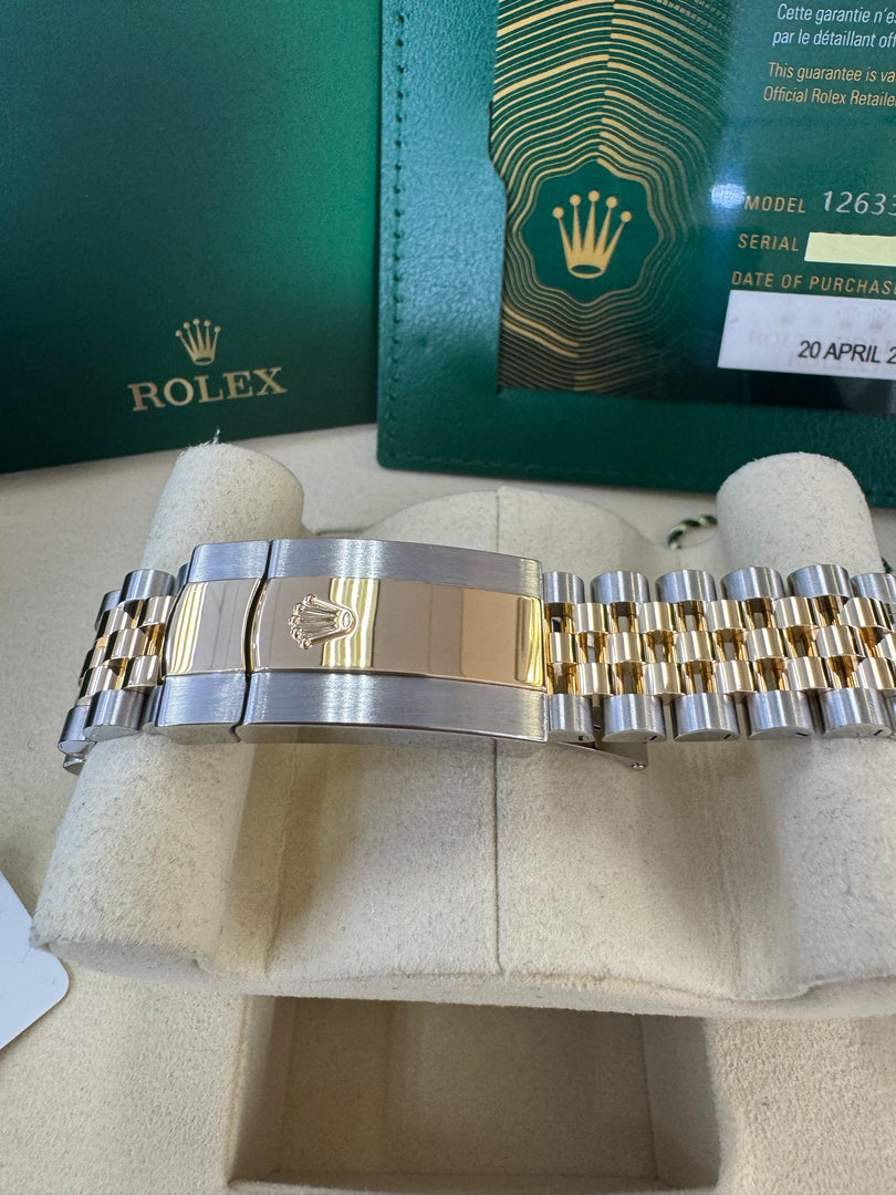 Rolex Datejust 41 Champagne Index Dial 126333 2024 Jubilee
