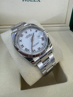 Load image into Gallery viewer, Rolex Datejust 36mm 116234 2020 White Roman Dial Oyster