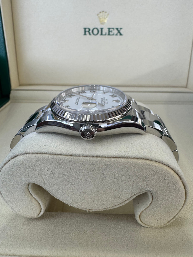 Rolex Datejust 36mm 116234 2020 White Roman Dial Oyster