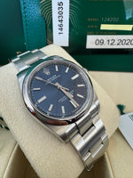 Load image into Gallery viewer, Rolex Oyster Perpetual 34mm 2020 Blue Dial 124200