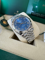 Load image into Gallery viewer, Rolex Datejust 41mm 126334 2025 Blue Azzoro Dial Jubilee
