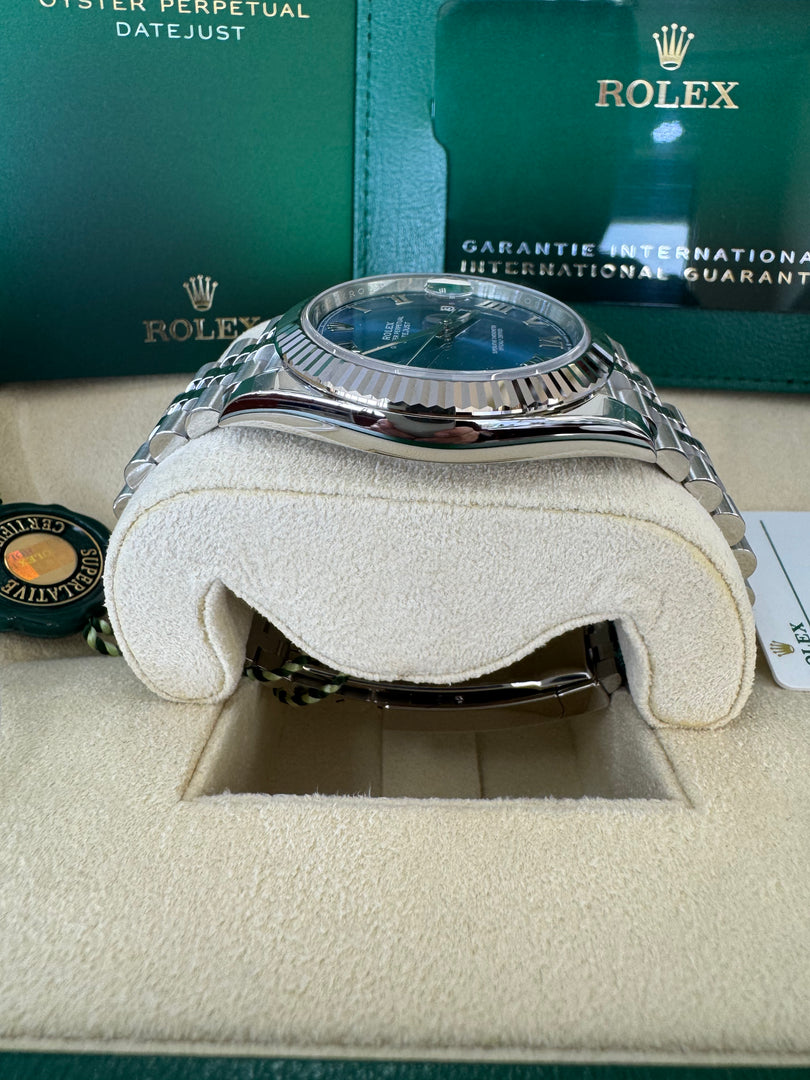 Rolex Datejust 41mm 126334 2025 Blue Azzoro Dial Jubilee