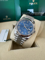 Load image into Gallery viewer, Rolex Datejust 41mm 126334 2025 Blue Azzoro Dial Jubilee
