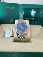 Load image into Gallery viewer, Rolex Datejust 41mm 126334 2025 Blue Azzoro Dial Jubilee
