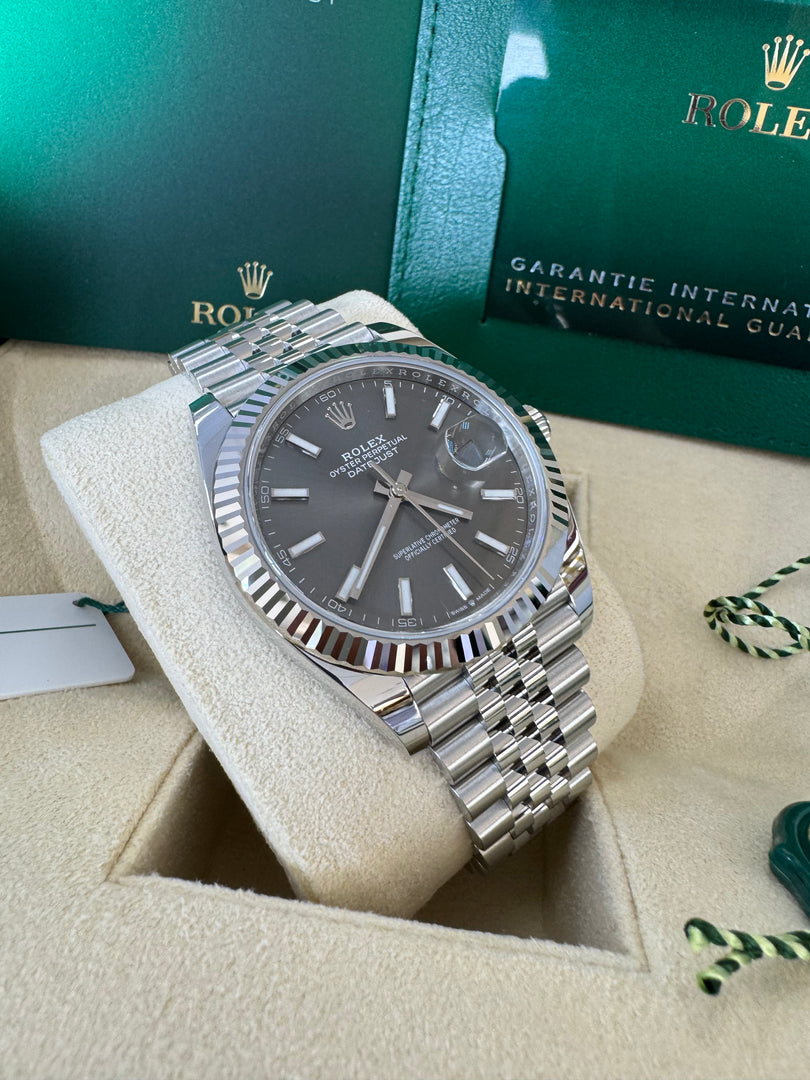 Rolex Datejust 41mm 126334 2025 Slate Dial Jubilee