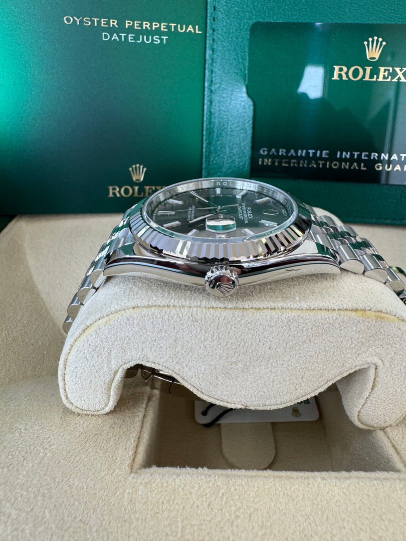 Rolex Datejust 41mm 126334 2025 Slate Dial Jubilee