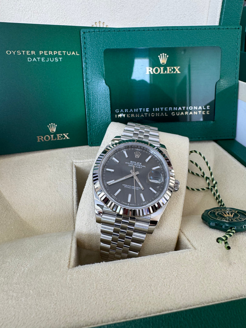 Rolex Datejust 41mm 126334 2025 Slate Dial Jubilee