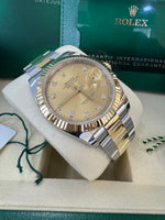 Load image into Gallery viewer, Rolex Datejust 41 Champagane Diamond Dial 126333 2025 Oyster
