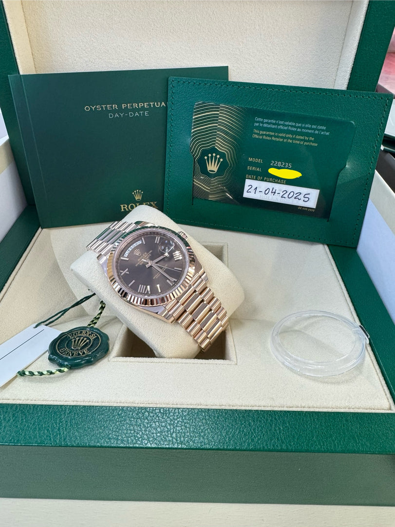 Rolex Day-Date 40 Chocolate Dial 228235 2025
