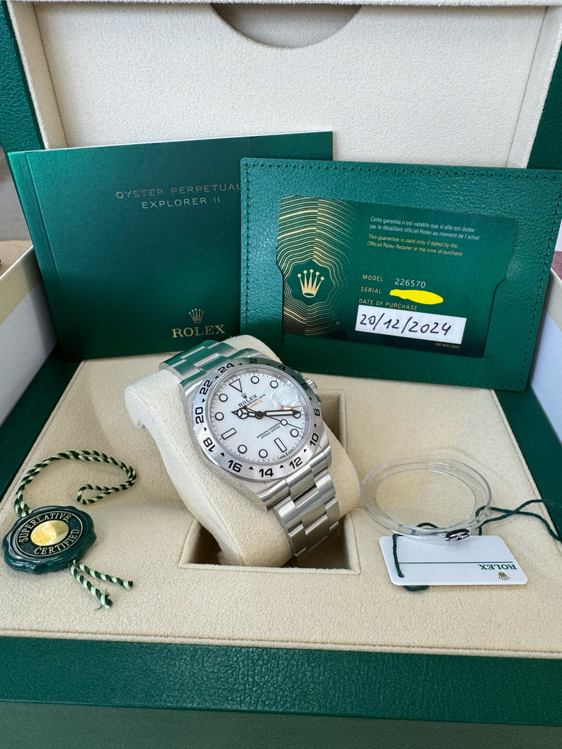 Rolex Explorer II 226570 2024 White Dial "Polar"