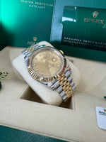Load image into Gallery viewer, Rolex Datejust 41 Champagne Diamond Dial 126333 2024 Jubilee

