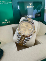 Load image into Gallery viewer, Rolex Datejust 41 Champagne Diamond Dial 126333 2024 Jubilee
