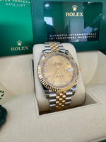 Load image into Gallery viewer, Rolex Datejust 41 Champagne Diamond Dial 126333 2024 Jubilee
