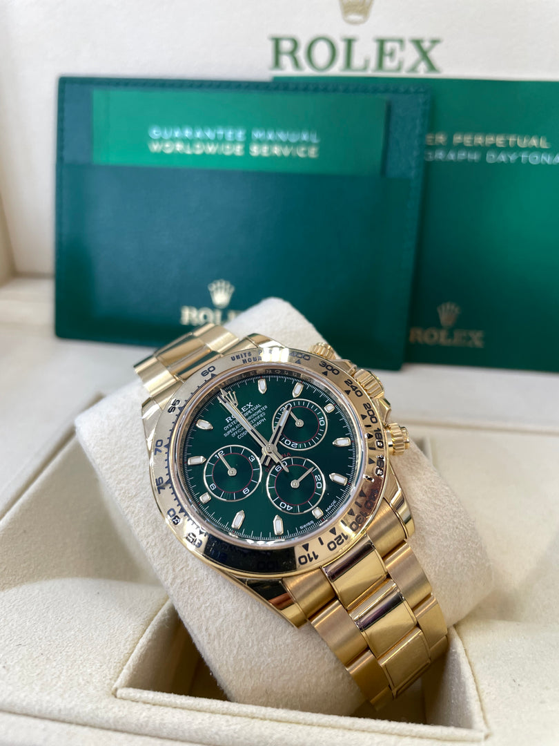 Rolex Daytona 116508 Card 2021 Green Dial Timepieces by Labelle