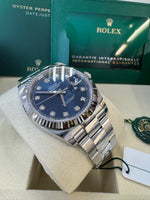 Load image into Gallery viewer, Rolex Datejust 41mm 126334 2025 Blue Diamond Dial Oyster
