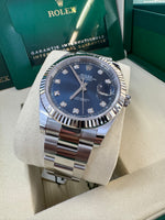 Load image into Gallery viewer, Rolex Datejust 41mm 126334 2025 Blue Diamond Dial Oyster

