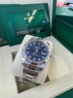 Load image into Gallery viewer, Rolex Datejust 41mm 126334 2025 Blue Diamond Dial Oyster

