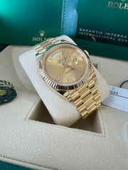 Rolex Day-Date 40 2023 Champagne Roman Dial 228238