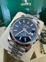 Load image into Gallery viewer, Rolex Datejust 41mm 126300 2025 Blue Jubilee
